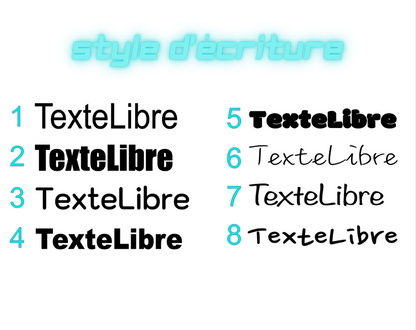 Stickers Texte Libre